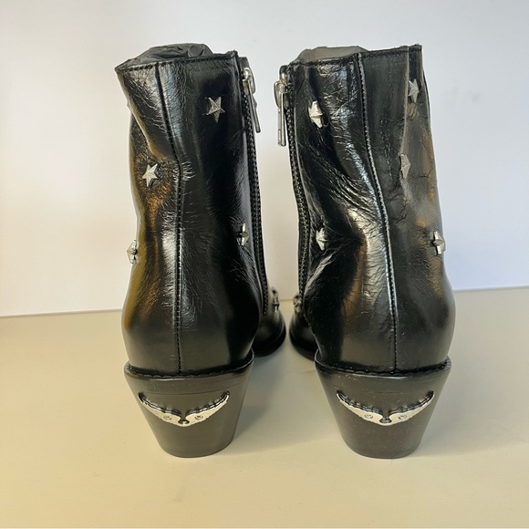 Zadig and Voltaire Tyler Star Studded Boots in Black Size 7 (38) NIB - Picture 7 of 14